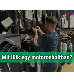 Íme a motorosbolti etikett