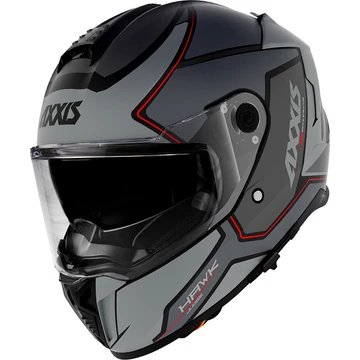 Axxis Hawk Judge B2 Gloss Grey zárt bukósisak M (57-58 cm)