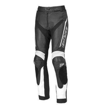 Büse Tormo női bőrnadrág fekete/fehér