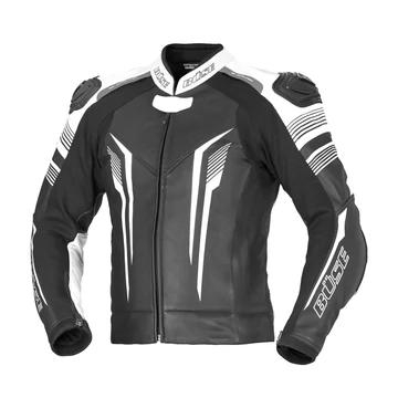 Büse Tormo női bőrkabát fekete/fehér