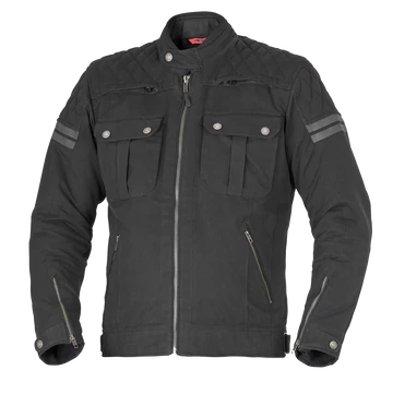 Büse Blackpool II férfi retro textilkabát fekete