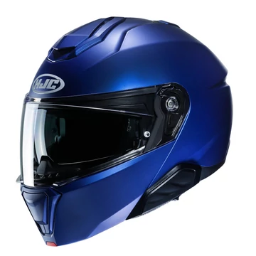 HJC i91 Semi Flat Metal Blue felnyitható sisak