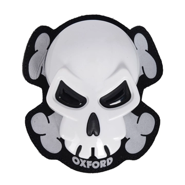 Oxford Skull fehér térdkoptatók OX682