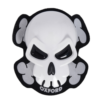 Oxford Skull fehér térdkoptatók OX682