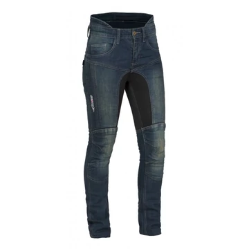 MBW-Lime Rebeka kék női motoros farmer 36
