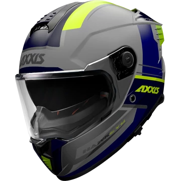 Axxis Hawk Daytona C2 matt grey zárt bukósisak XS (53-54 cm)