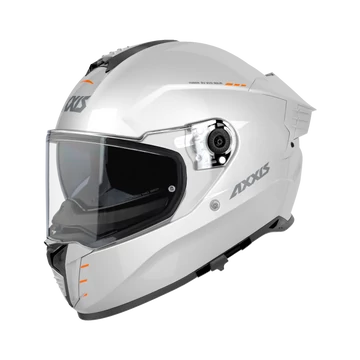 Axxis Hawk gloss white zárt bukósisak M (57-58 cm)