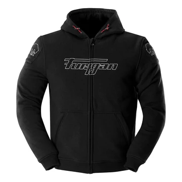 Furygan Livio X Kevlar® férfi kapucnis pulóver fekete/fehér S