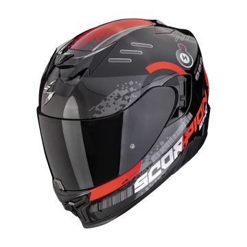 Scorpion Exo-520 EVO Air Titan Metal Black-Red zárt bukósisak M (57-58 cm)