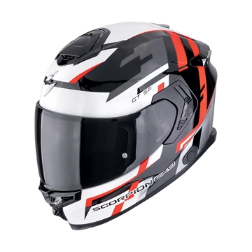 Scorpion EXO-GT SP AIR Tornado Black-Red zárt bukósisak