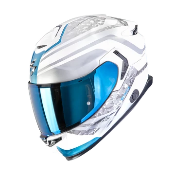 Scorpion EXO-GT SP AIR Arten White-Blue zárt bukósisak