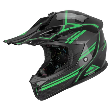 CGM 267G DIRT-X FURY gyerek bukósisak zöld M (53-54 cm)