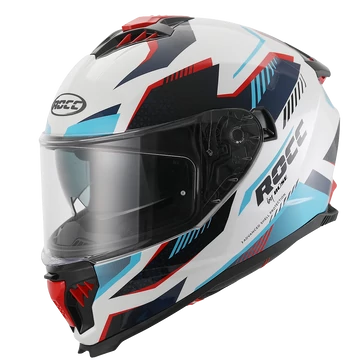 Rocc 390 fehér-kék-piros zárt bukósisak S (55-56cm)