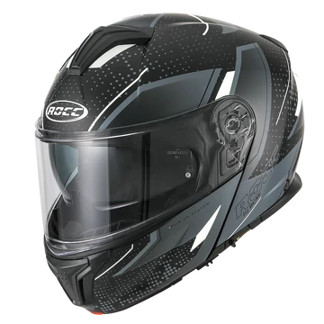 Rocc 811 matt szürke/fehér nyitható állú bukósisak