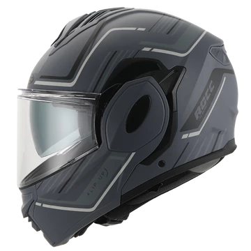 Rocc 910 matt fekete/szürke hátrahajtható állú bukósisak