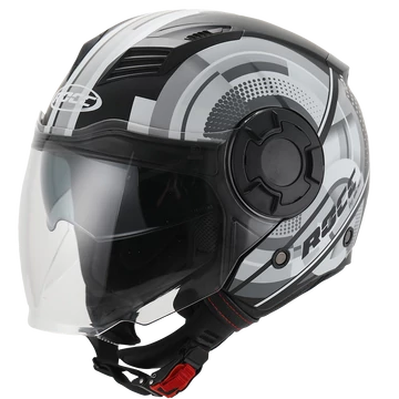 Rocc 285 nyitott sisak matt fekete/fehér