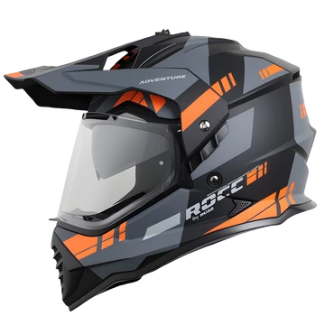 Rocc 500 enduro sisak matt fekete/narancs