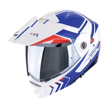 Scorpion ADX-2 Lewis White-Blue-Red crossover bukósisak L (59-60cm)