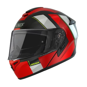 Axxis Storm SV Diamond A5 Matt Red nyitható állú bukósisak M (57-58cm)