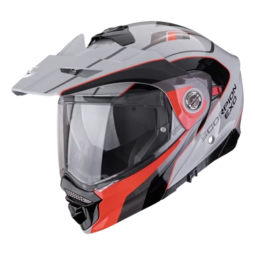 Scorpion ADX-2 Kamps Grey-Red crossover bukósisak S (55-56cm)