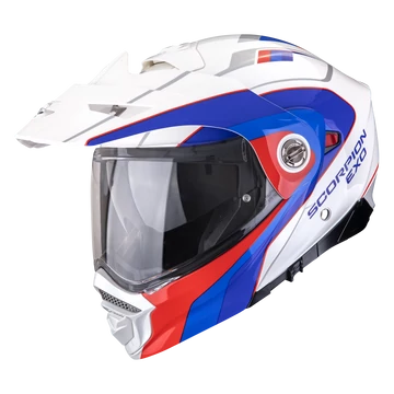 Scorpion ADX-2 Kamps White-Red-Blue crossover bukósisak XL (61-62cm)