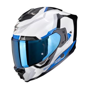 Scorpion Exo-1500 Air Arena White-Blue zárt bukósisak S (55-56cm)
