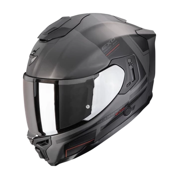 Scorpion Exo-1500 Air Dual Matt-Silver-Black-Red zárt bukósisak