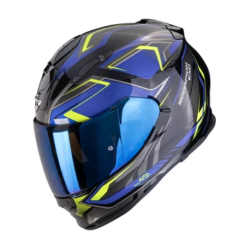 Scorpion Exo-491 Zumo Black-Blue-Neon Yellow zárt bukósisak XS (53-54cm)