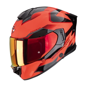 Scorpion Exo-530 Air Clip Red-Black zárt bukósisak
