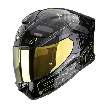 Scorpion Exo-530 Air Fond Black-Neon Yellow zárt bukósisak