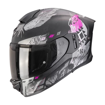 Scorpion Exo-530 Air Hadji Matt Black-Pink zárt bukósisak XS (53-54cm)