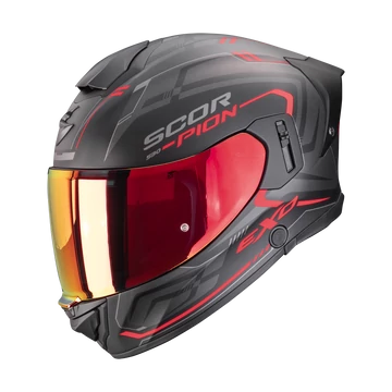 Scorpion Exo-530 Air Slope Matt Black-Red zárt bukósisak L (59-60cm)