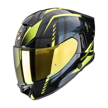 Scorpion Exo-530 Air Theras Black - Neon Yellow zárt bukósisak