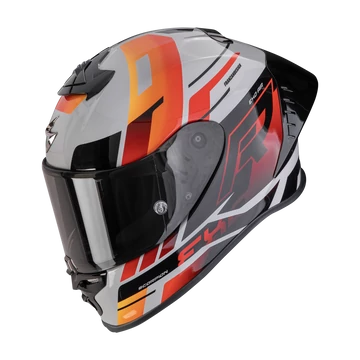 Scorpion Exo R1 EVO II Air Adrenaline Grey-Red-Orange sportsisak