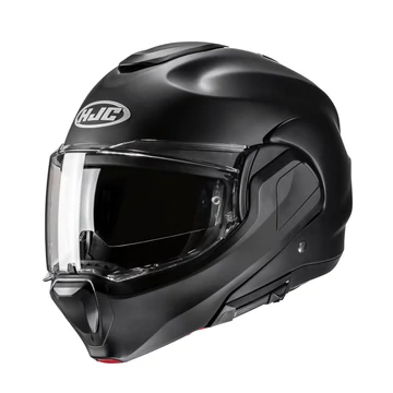 HJC F100 Semi Flat Black hátrahajtható állú bukósisak