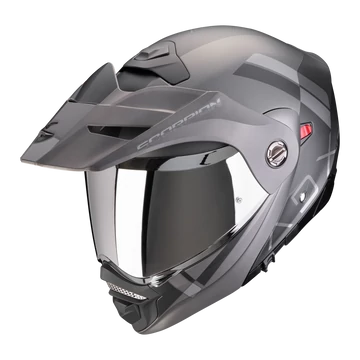 Scorpion ADX-2 Galane Matt Black-Silver crossover bukósisak L (58-59cm)