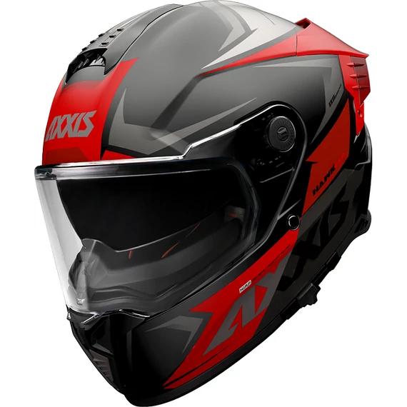 Axxis Hawk SV Evo Ixil B15 matt red zárt bukósisak M (57-58 cm)