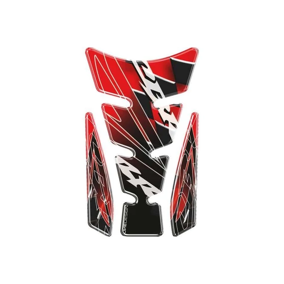 Tankpad PUIG WINGS 4784R piros oldallal