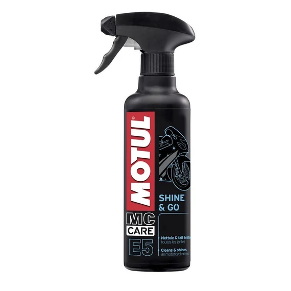 Motul E5 Shine & Go spray műanyag felületek fényesítéséhez 400ml
