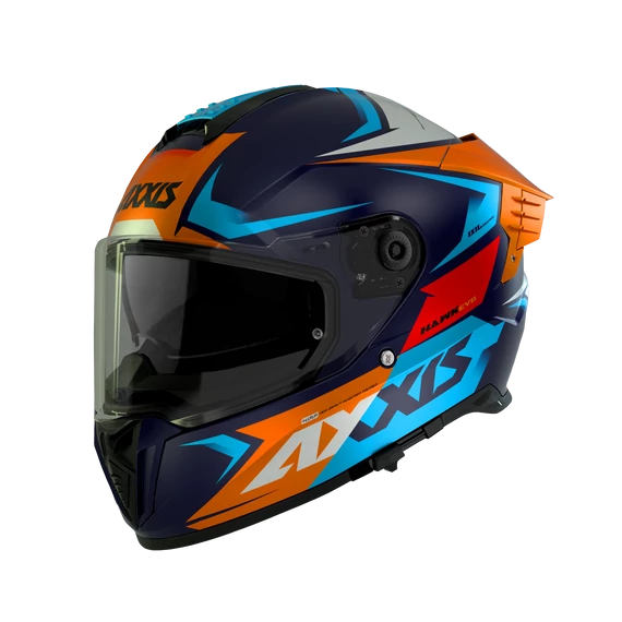 Axxis Hawk Ixil C14 matt orange zárt bukósisak L (59-61 cm)