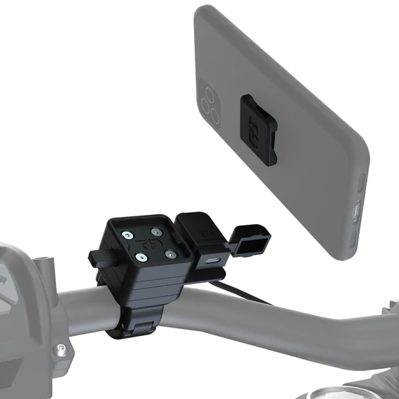 Oxford CLIQR USB Type C telefontartó kormányra