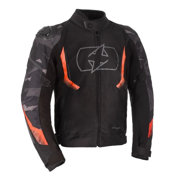 Oxford Omega 1.0 Dry2Dry férfi textildzseki fekete/camo/piros 4XL