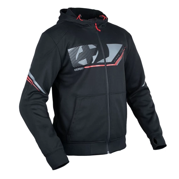 Oxford Super Hoodie 2.0 MS Sports férfi kapucnis pulóver fekete 2XL
