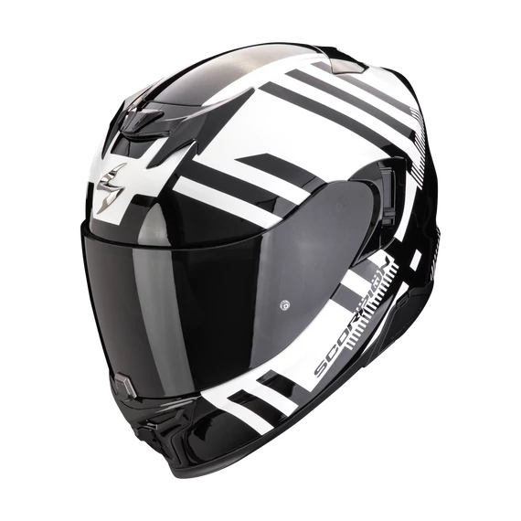 Scorpion Exo-520 EVO Air Banshee Pearl White-Black zárt bukósisak M (57-58 cm)