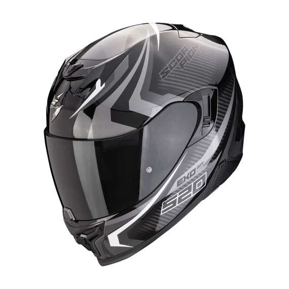 Scorpion Exo-520 EVO Air Terra Black-Silver-White zárt bukósisak L (59-60 cm)