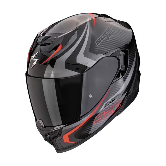 Scorpion Exo-520 EVO Air Terra Black-Silver-Red zárt bukósisak XXL (63-64 cm)
