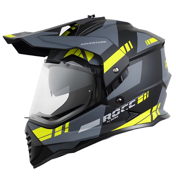 Rocc 500 enduro sisak matt fekete/neonsárga S (55-56cm)