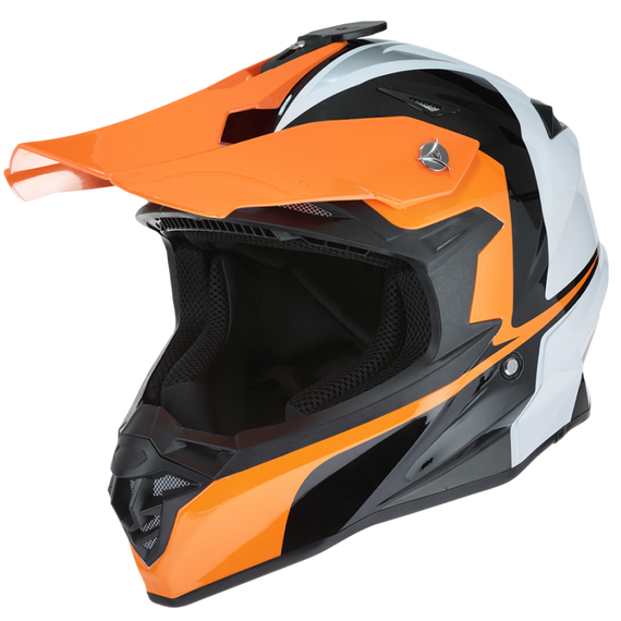 Rocc 712 krossz sisak fehér/narancs S (55-56cm)