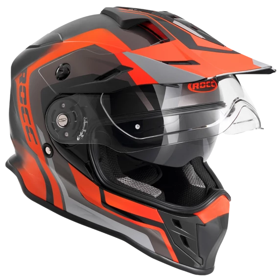 Rocc 782 enduro sisak matt fekete/narancs M (57-58cm)