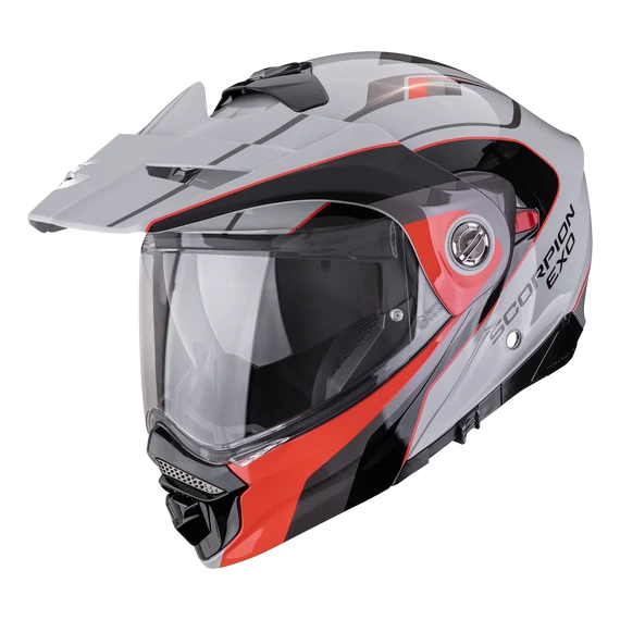 Scorpion ADX-2 Kamps Grey-Red crossover bukósisak S (55-56cm)